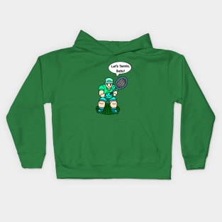 Let's tennis, Baby! green Kids Hoodie